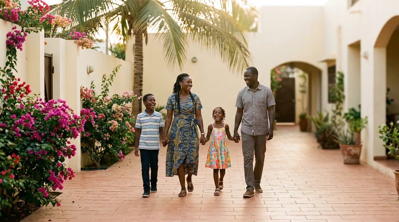 Une famille installée au Sénégal grâce à Haveapic