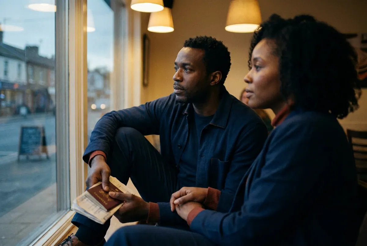 Un couple discute de son projet d’installation au Sénégal